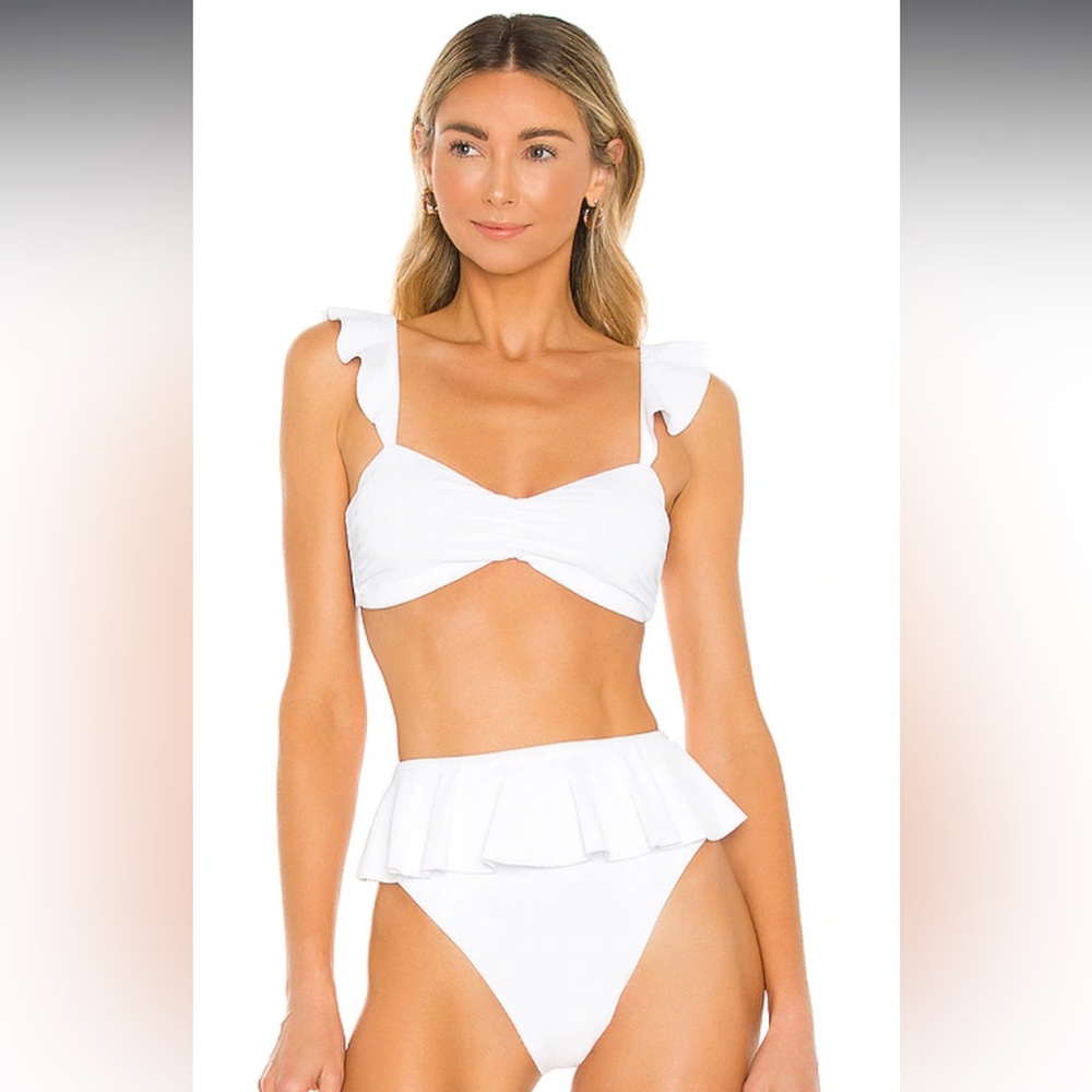 Beach Riot Daisy Ruffle Swim Bottom